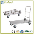 Foldable trolleys cart, heavy duty platform trolley hand truck, folding hand trolley